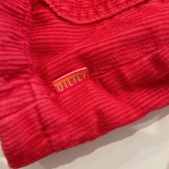 OILILY Corduroy Red Orange and Pink Button Down Blazer Jacket Coat Size 18 M - Picture 6 of 11